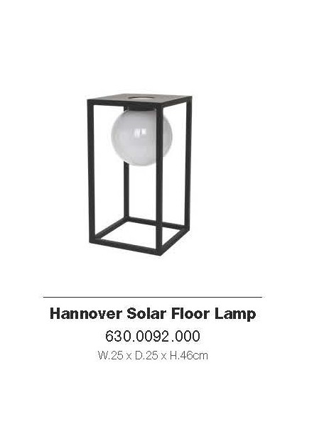 Hannover Solar Floor Lamp